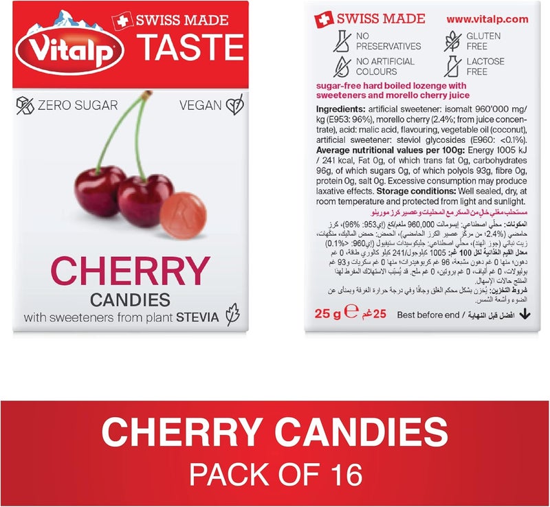 Vitalp Sugar Free Cherry Candies - Image 2